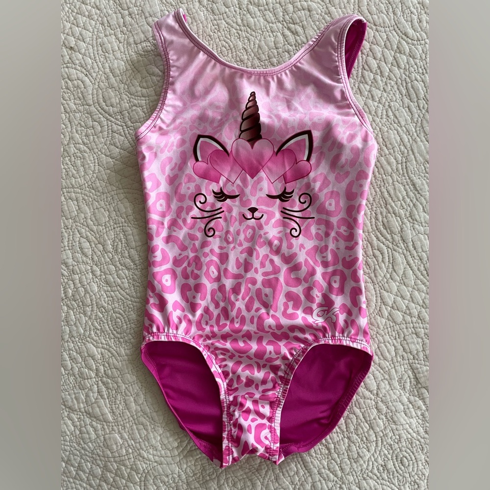 GK Stars gymnastics leotard EUC CM